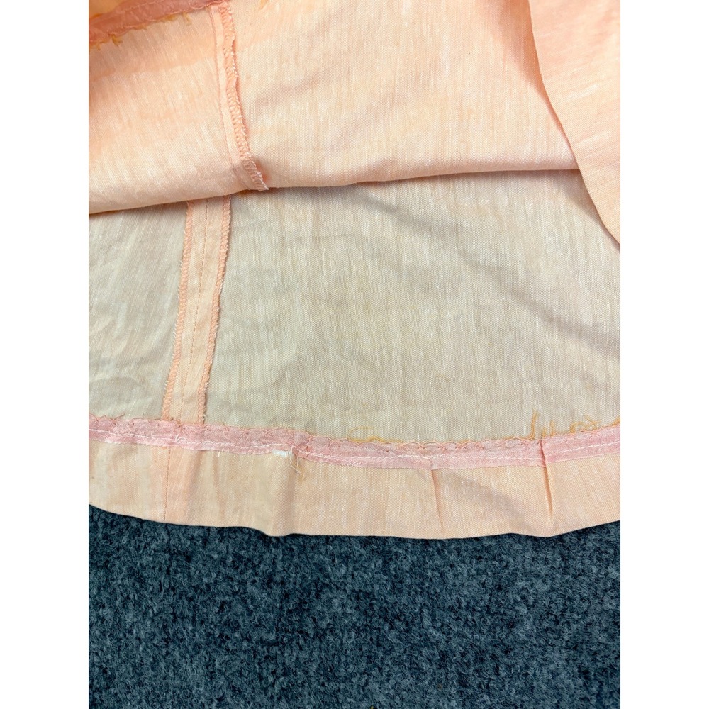Vintage Bobbie Brooks Peach‎ A-Line Midi Skirt Womens Size 7 Retro Cottagecore - Picture 5 of 12